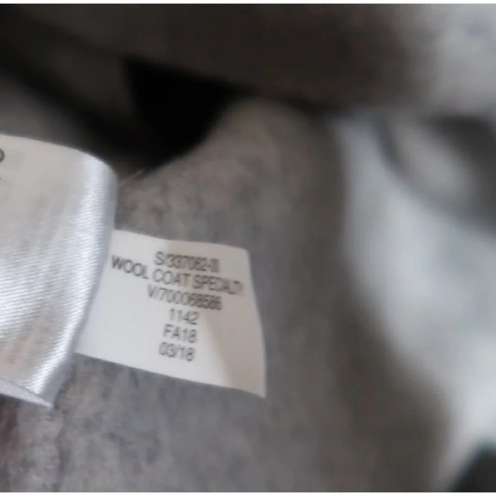 NWT GAP Wool Coat Special Gray Minimalist Long Coat Jacket Women's XXL Cozy‎